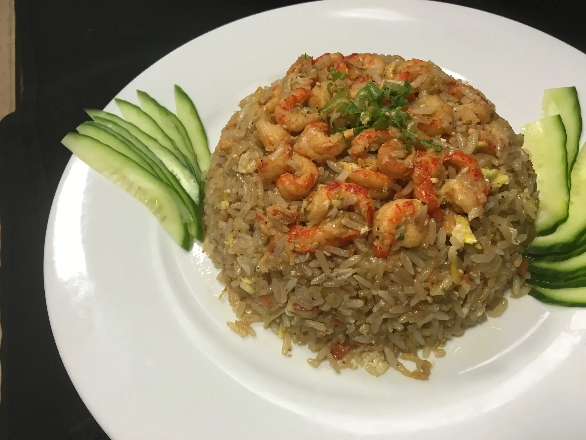 Crawfish Fried Rice - Louisiana crawfish wok-fried rice