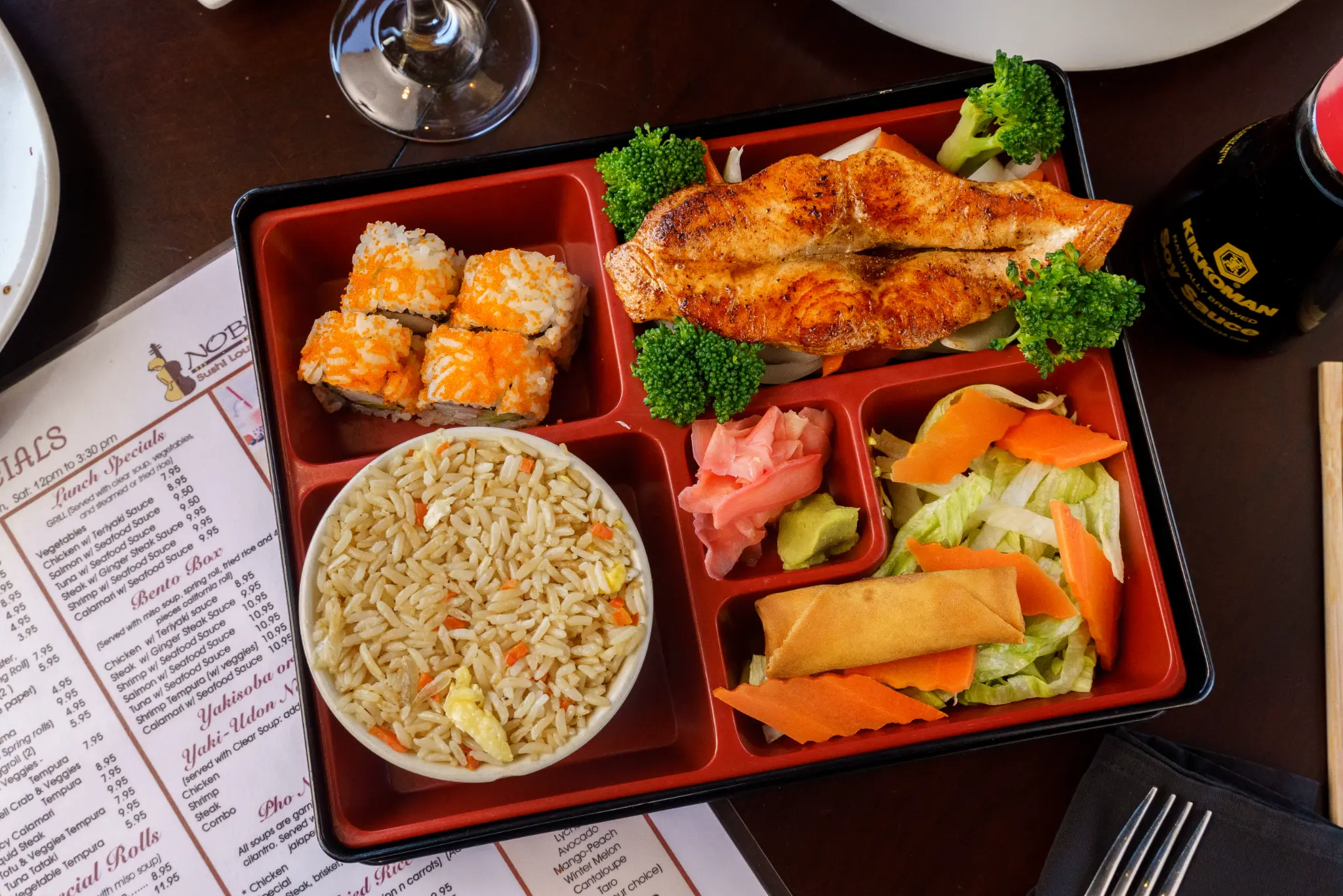 Salmon Bento Box